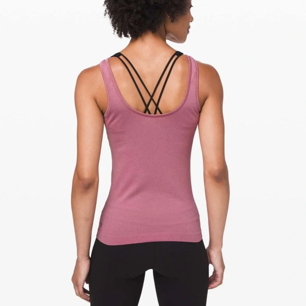 Lululemon Seek Simplicity Tank 2 Ways in Plumful
